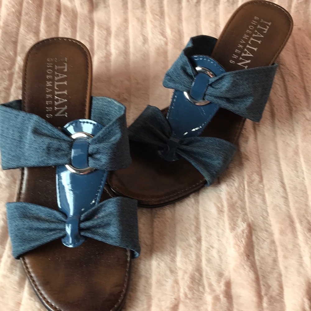ITALIAN SHOEMAKERS size 7.5, non slip heels, gently worn, great condition